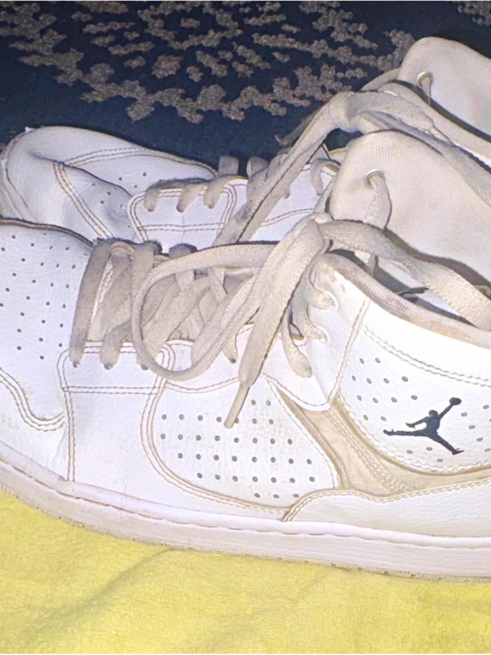 Air Jordan Access AR3762-100 Men's Mid Top White Leather Sneakers